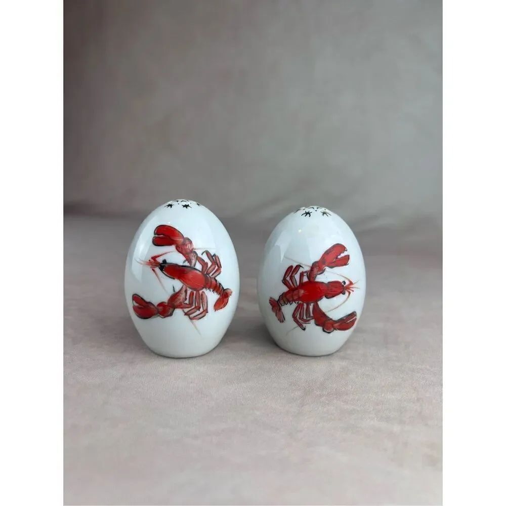 Vintage Lobster Salt and Pepper Shakers